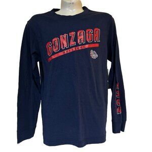 NEW Gonzaga University zags Bulldogs Colosseum Navy LS Tee T-Shirt Youth M 12-14